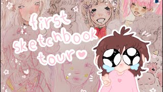 first sketchbook tour🫶🏻🎀 [upl. by Swayder]