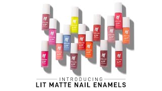 LIT Matte Nail Enamels  LIT Matte Nail Polish  LIT Matte Nail Paint MyGlamm [upl. by Magnum558]