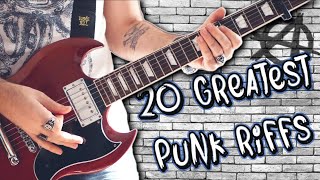 Top 20 Greatest Punk Rock Riffs [upl. by Palecek]