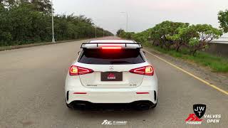 New 2020 MercedesAMG A35 w Fi Exhaust System LOUD Sounds [upl. by Nitin]