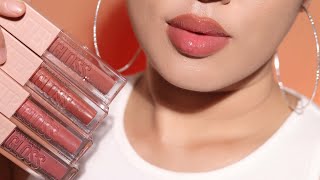 Maybelline LIFTER GLOSS lip swatches Most Hydrating Lip Gloss Plumping Lip Gloss Lip Balm [upl. by Asilaj]