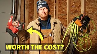 Air nailers VS Battery Nailers WORTH THE PRICE [upl. by Esinereb]