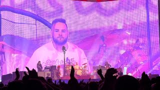 Audience member drums live on stage with The Killers  For Reasons Unknown Glasgow 2024 [upl. by Aholah]