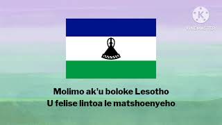 quotLesotho Land of Our Fathersquot  National Anthem of Lesotho [upl. by Aidualc]