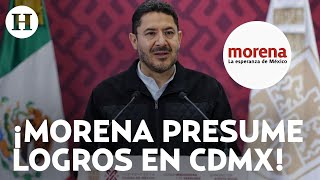 Martí Batres brinda su sexto y último informe de gobierno destaca avances en vivienda y seguridad [upl. by Troyes]