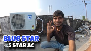 Blue Star 5 star 1 ton AC installation in Simrahi  EHSAN [upl. by Arlin]