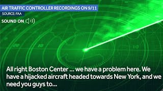 FAA recordings from morning of Sept 11 reveal moments air traffic controllers realized hijacking [upl. by Jenkel]