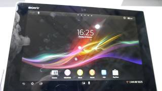 Sony Xperia Tablet Z handson [upl. by Eagle]