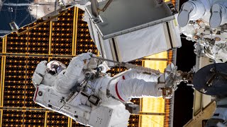 International Space Station Spacewalk July 1 2020 [upl. by Yadseut]