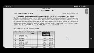 How to check INI CET Result 2024   AIIMS INI CET RESULT 2024 [upl. by Leksehc]