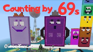 Counting by 69s Song Numberblocks Minecraft  Skip Counting Song  Math and Number Song for Kids [upl. by Cod315]