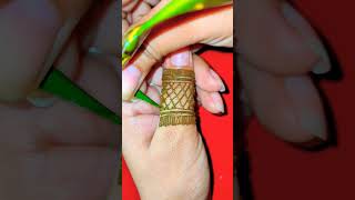 New style simple finger mehndi design ❤️ mehndi hennadisign mehndidesign youtubeshorts shorts [upl. by Aneram]