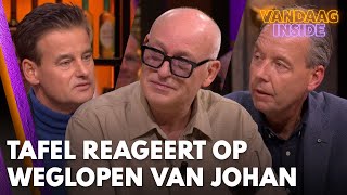 Vandaag Insidetafel reageert uitgebreid op het weglopen van Johan Derksen  VANDAAG INSIDE [upl. by Fanya]