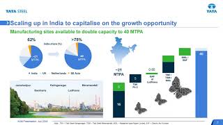 TATA STEEL LTD Presentation for 17th AGM July 2024 [upl. by Horodko]