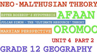 Geography Grade 12 Unit 4 Afaan Oromooo [upl. by Eitirahc]