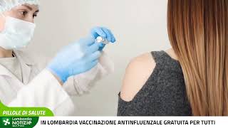 In Lombardia vaccinazione antinfluenzale gratuita per tutti [upl. by Ahseikan268]