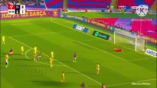 Barcelona vs las Palmas 12 Resumen gol [upl. by Naarah]