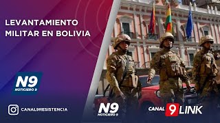 LEVANTAMIENTO MILITAR EN BOLIVIA  NOTICIERO 9 [upl. by Nay476]