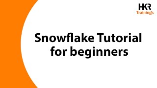 Snowflake Tutorial for Beginners  Snowflake Overview  Snowflake Database Architecture  HKR [upl. by Rehm]