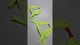 Paper cutting parrot  how to make paper cutting parrot viralshort youtubeshorts shortsfeed [upl. by Katrine]