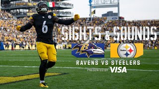 Micd Up Sights amp Sounds Week 11 Win vs Ravens  Pittsburgh Steelers [upl. by Hootman]