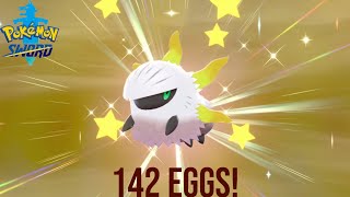 Shiny Larvesta in 142 Eggs Pokemon Sword and Shield [upl. by Sevart]