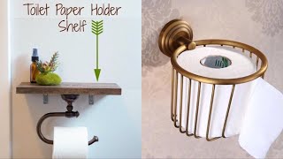 15 DIY Toilet Paper Holder Ideas [upl. by Ener]