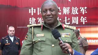 97th COMMEMORATION OF CHINA PEOPLES’ LIBERATION ARMY CDF MUHOOZI HAILS CHINAUGANDA RELATIONSHIP [upl. by Narol97]