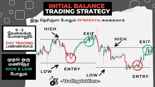 Best Intraday trading strategy in Tamil  Initial Balance High amp Low strategy  Price action trading [upl. by Barry951]