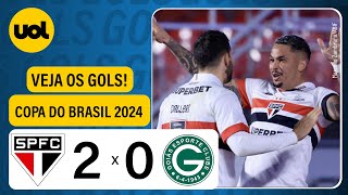 SÃO PAULO 2 X 0 GOIÁS  COPA DO BRASIL 2024 VEJA OS GOLS [upl. by Amhsirak712]