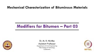 Modifiers for Bitumen – Part 03 [upl. by Mehetabel]