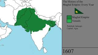 The History of the Mughal Empire Every Year [upl. by Airretal]