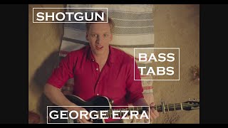 George Ezra  Shotgun  Bass TabSheet Music [upl. by Hospers124]