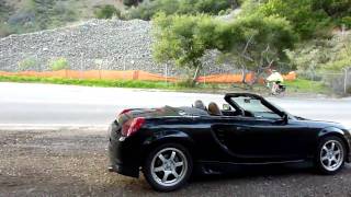 2GRFE 35L V6 MR2 Spyder Exhaust Revving Clip [upl. by Amoihc]