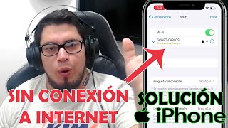 El iPhone se Conecta al Wifi pero Aparece Sin conexión a internet  Configurar IP y Dns [upl. by Etnahsa]