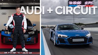 On a mis Ugo dans une Audi R8  Et RS3 LMS [upl. by Macknair]