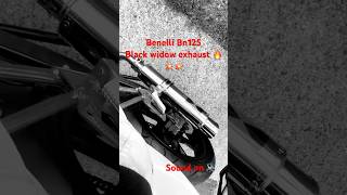 Benelli bn 125 Black widow exhaust  💪🏻💥🔥 [upl. by Mandych916]