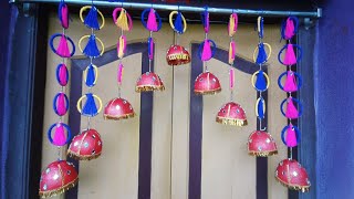 DIY Door hanging idea with old bengals and coconut shells ❤ like Share amp Subscribe❤ youtube diy [upl. by Dall]