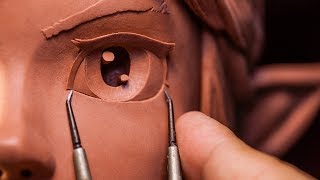 Sculpting Link from The Legend of Zelda Traditionally  SculptureGeek [upl. by Nahtad]