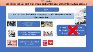 Comment est structurée la société française Les classes sociales encore dactualité 44 [upl. by Naujad]