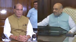 Amit Shah takes charge as Home Minister Rajnath Singh as Defence minister [upl. by Sybila]