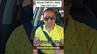 Should I SWITCH LANES after TURNING LEFT cardrivingtips roadtest cardrivingtips [upl. by Buehler]