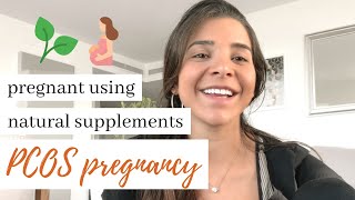 GETTING PREGNANT with PCOS NATURALLY  Natural supplements to get period [upl. by Negyam]