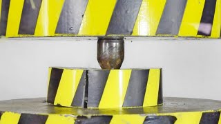 500 TON HYDRAULIC PRESS VS ADAMANTIUM VS ARMOR [upl. by Ideih]