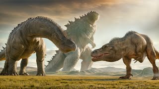 Alamosaurus Attacks TRex Godzilla Takes Revenge [upl. by Nagyam127]