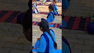 Importance of exercise in schoolIndian school schooltime exercise yoga daystudent motivation 🙏🙏 [upl. by Tarkany]