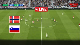 LIVE Norway vs Slovenia UEFA Nations League Ligue B 202425 pes 21 [upl. by Karlyn]