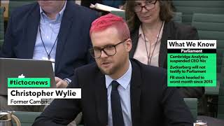 ExCambridge Analytica Employee Christopher Wylie Testifies [upl. by Iggep645]