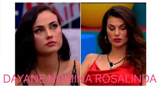 DAYANE MELLO NOMINA ROSALINDA  GRANDE FRATELLO VIP [upl. by Dysart929]