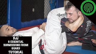 BJJ 6 Essential Submissions from Guard Tutorial [upl. by Hsenid]